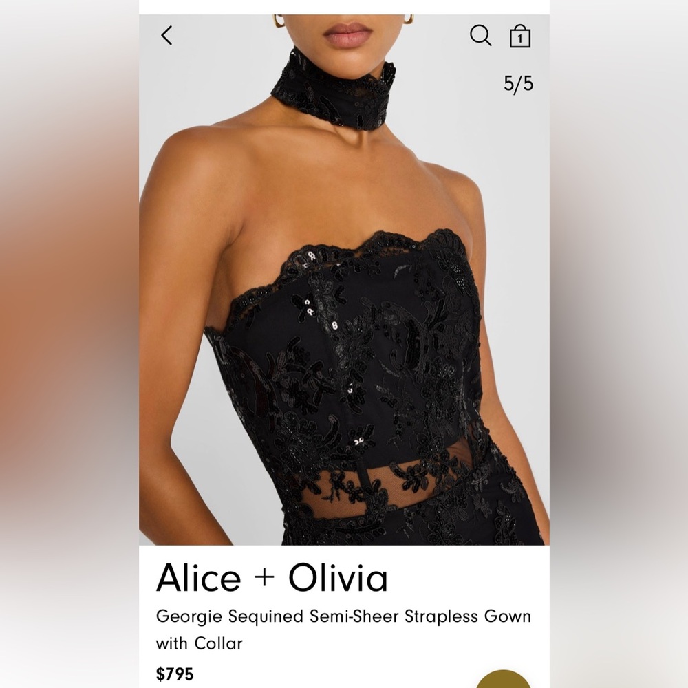 Alice + Olivia Black Lace Dress - Picture 13 of 13